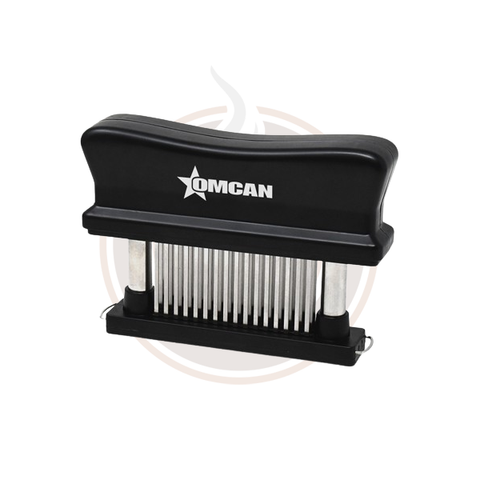 Omcan Stainless Steel Manual Meat Tenderizer with 48 Needles (Black) - (3/case) - 47494