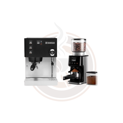 Rancilio Combo Silvia V6 Black & Casa grinder