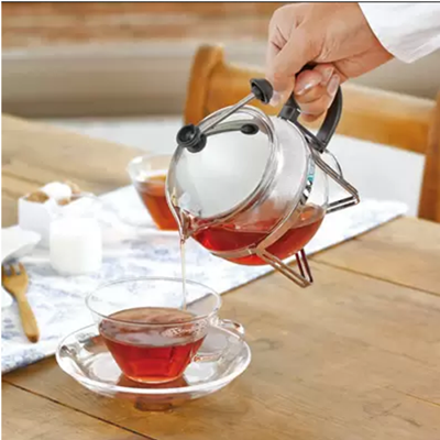 YoYo Personal Tea Set with Infuser and 12-Ounce Glass Teaware from